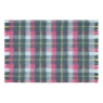 BG Highland Check Throw Teal Pink Cut Out