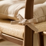 Slub Cotton 40cm Seat Pad Linen 2