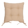 Slub Cotton 40cm Seat Pad Linen 3