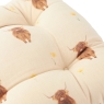 Ramble Highland Cow 40cm Seat Pad Natural 3