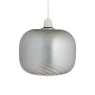 Jasper Non-Electric Pendant Smoke Glass Swirl