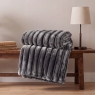 Deyongs Alnwick Throw 140x180cm Dark Ash