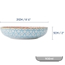 Coupe Bowl Geometric Blue