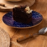 Indigo Chevron Plate
