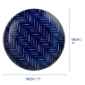 Indigo Chevron Plate