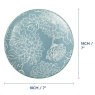Grey Floral Plate