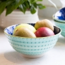 bowl 15.5cm Leafy Indogo
