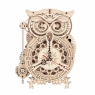 Owl Clock 3D Wooden Puzzle