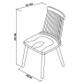 Darby Scandi Oak Spindle Dining Chair