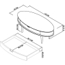 Darby Scandi Oak Coffee Table With Drawer