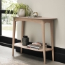 Darby Scandi Oak Console Table With Shelf