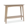 Darby Scandi Oak Console Table With Shelf
