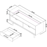 Darby Scandi Oak Entertainment Unit