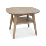 Darby Scandi Oak Lamp Table With Shelf