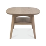 Darby Scandi Oak Lamp Table With Shelf