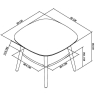 Darby Scandi Oak Lamp Table With Shelf