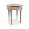 Darby Scandi Oak Lamp Table With Drawer