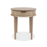 Darby Scandi Oak Lamp Table With Drawer