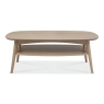 Darby Scandi Oak Coffee Table With Shelf