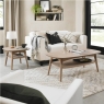 Darby Scandi Oak Coffee Table With Shelf
