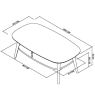Darby Scandi Oak Coffee Table With Shelf