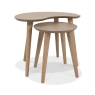 Darby Scandi Oak Nest of Lamp Tables