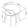 Darby Scandi Oak Nest of Lamp Tables