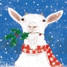 Festive Goat Christmas Cards Pack of 8