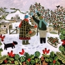 Gathering The Holly Christmas Cards Pack of 8