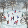 Skating On The Pond Christmas Cards Pack of 8