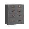 Como 4 Drawer Chest (1 Deep Drawer)