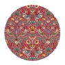 William Morris Arts & Crafts Red Strawberry Thief Tin Plate