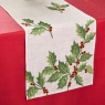 Holly Berry Embroidered Table Runner