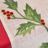 Holly Berry Embroidered Table Runner