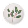 Gisela Graham Small Stoneware Holly & Red Berries Bowl