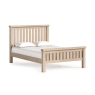Newhaven Bed Frame White Wash KING
