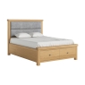 Newhaven Bed Upholstered King Oak