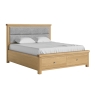 Newhaven Bed Upholstered SKing Oak