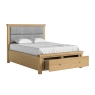 Newhaven Bed Upholstered King Oak Open