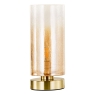 Dar Deena Table Lamp Amber Glass and Antique Brass