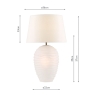 Dar Encara Dual Lit Table Lamp with Shade