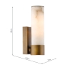 Dar Eneco Bathroom Wall Light Antique Bronze