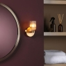 Dar Hilaria Bathroom Wall Light Antique Gold