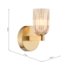 Dar Hilaria Bathroom Wall Light Antique Gold