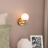 Dar Inaya Wall Light Natural Brass