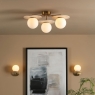 Dar Inaya Wall Light Natural Brass