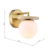 Dar Inaya Wall Light Natural Bras