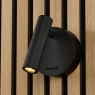 Dar Itala Single Spotlight Matt Black LED