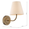 Dar Navarro Rechargeable Touch Wall Light
