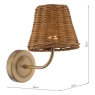 Dar Navarro Rechargeable Touch Wall Light